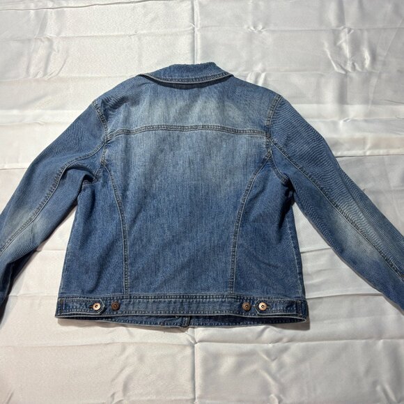 Style & Co. Daisy Blue Denim Stretch Jacket Size Large L - Picture 6 of 6